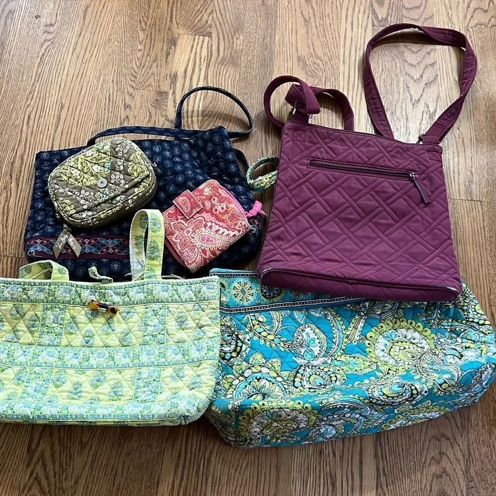 Bundle Of 6 Repurpose /Repair Vera Bradley All Flawed